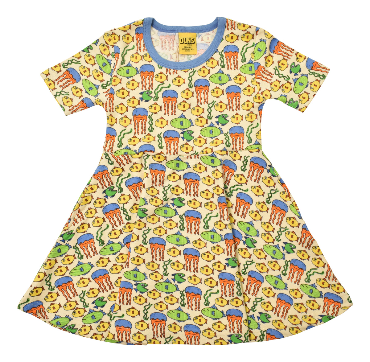 duns a line dress Short Sleeve Skater Dress