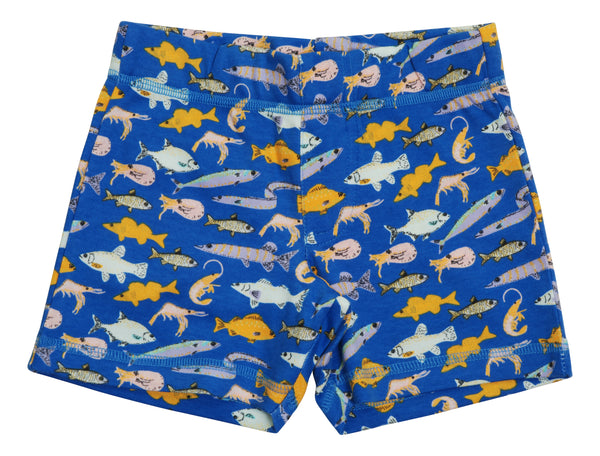 Short Pants | Fish - Blue