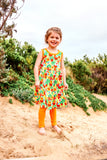 Sleeveless Dress with Gathered Skirt | Jungle