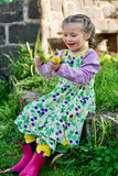 Sleeveless Dress with Gathered Skirt | Coltsfoot - Yellow
