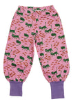 Baggy Pants | Cats- Pink, Bougainvillea Purple Ribb