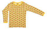 Long Sleeve Top | Radish – Sunshine Pale Yellow. Dandelion Yellow Taping