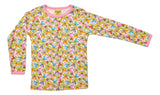 Long Sleeve Top | Jumbled Radish- Pink