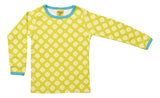 Long Sleeve Top | Clover – Sulphur Spring Green. River Blue Taping