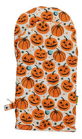 Cotton/ Linen All Over Printed Owen Mitten |  Pumpkin