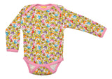 Long Sleeve Body | Jumbled Radish- Pink, Lilac Chiffon Taping