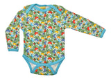 Long Sleeve Body | Jumbled Radish- Blue. River Blue Taping