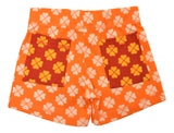 Short Pants | Contrast Back Pockets. Clover Vibrant Yellow