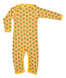 Lap Neck Suit | Radish – Sunshine Pale Yellow. Dandelion Yellow Taping