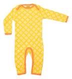 Lap Neck Suit | Clover – Dandelion Yellow. Blazing Orange Taping