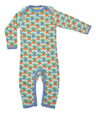 Lap Neck Suit | Multi Radish – Blue