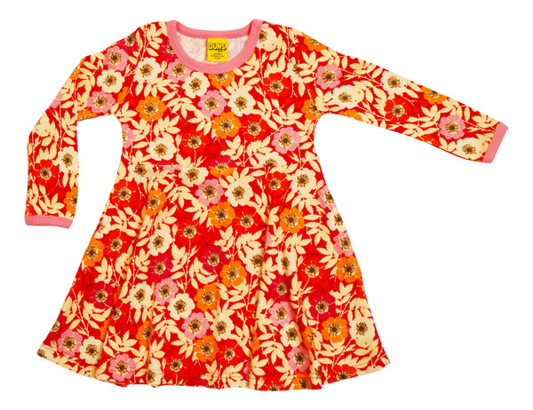 Long Sleeve Skater Dress | Rosehip ,Sachet Pink Taping