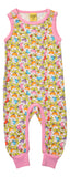 Dungaree | Jumbled Radish- Pink, Lilac Chiffon Taping