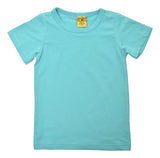 Solid | Short Sleeve Top | Capri Blue