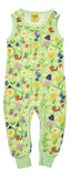 Dungaree | Happy Flower. Patina Green Taping