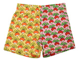 Short Pants | Mixed Print. Radish Prism Pink /Radish Yellow sunshine