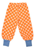Baggy Pants | Clover – Vibrant Orange. Marina Blue Ribb