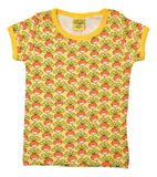 Short Sleeve Top | Radish – Sunshine Pale Yellow. Dandelion Yellow Taping
