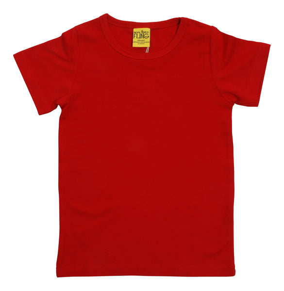 Solid | Short Sleeve Top | Tango Red