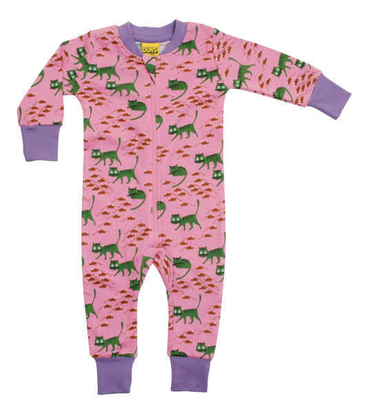 Zip Suit | Cat - Pink, Bougainvillea Purple Taping