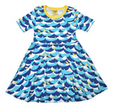 Short Sleeve Skater Dress | Wave