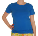 Solid | Short Sleeve Top | More Than a Fling - French Blue
