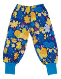 Baggy Pants | Fall Flowers- Blue, Hawaiian Blue Ribb