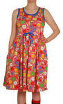 Sleeveless Dress with Gathered Skirt | Harvest - Pink Carnation