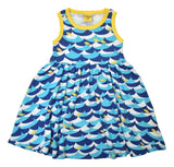 Sleeveless Dress with Gathered Skirt | Wave