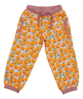 All Over Printed Velour Pants | Oranges - Pink