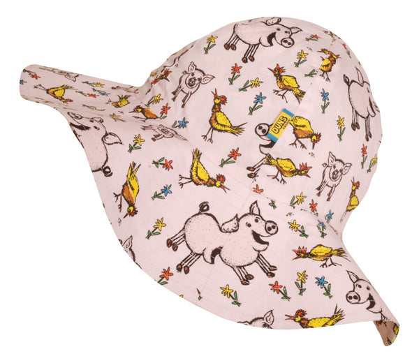 Sun Hat | Pigs and Chicks – Heavenly Pink