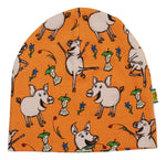 Double Layer Hat | Dancing Pig- Orange