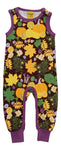 Dungaree | Flowers - Brown, Amethyst Orchid Taping