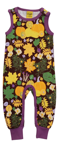 Dungaree | Fall Flowers - Brown, Amethyst Orchid Taping