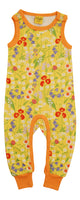 Dungaree | Midsummer Flower – Snapdragon Yellow. Blazing Orange Taping
