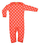 Lap Neck Suit | Clover - Red/ Pink