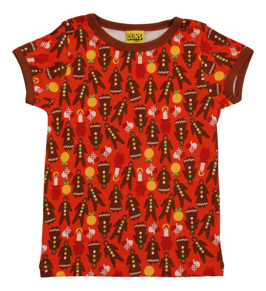 Short Sleeve Top | Gingerbread - Red