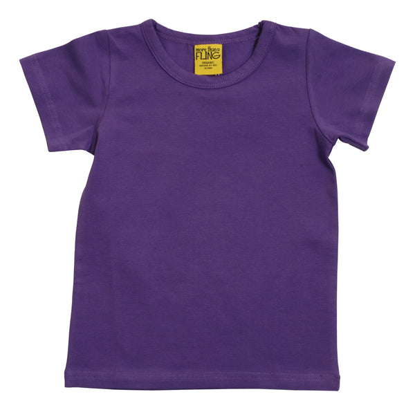 Solid | Short Sleeve Top | Passion Flower Purple