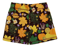 Short Pants | Fall Flowers- Brown/ Amethyst Orchid