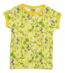 Short Sleeve Top | Wild Flowers - Yellow