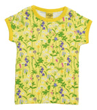 Short Sleeve Top | Wild Flowers - Yellow