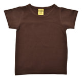 Solid | Short Sleeve Top | Java Brown