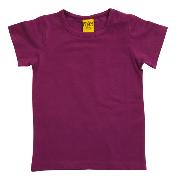 Solid | Short Sleeve Top | More Than a Fling - Dewberry Purple