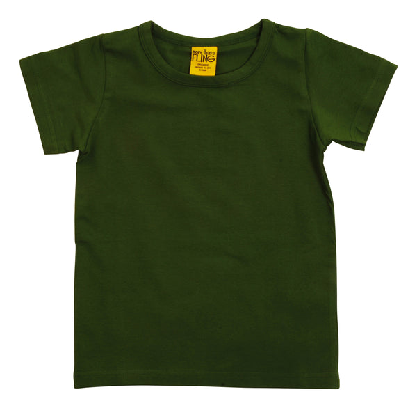 Solid | Short Sleeve Top | More Than a Fling - Treetop Dark Green