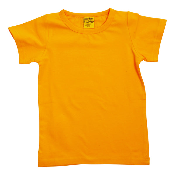 Solid | Short Sleeve Top | More Than a Fling - Citrus Yellow