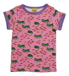 Short Sleeve Top | Cat- Pink