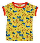 Short Sleeve Top | Cat - Lemon Chrome Yellow