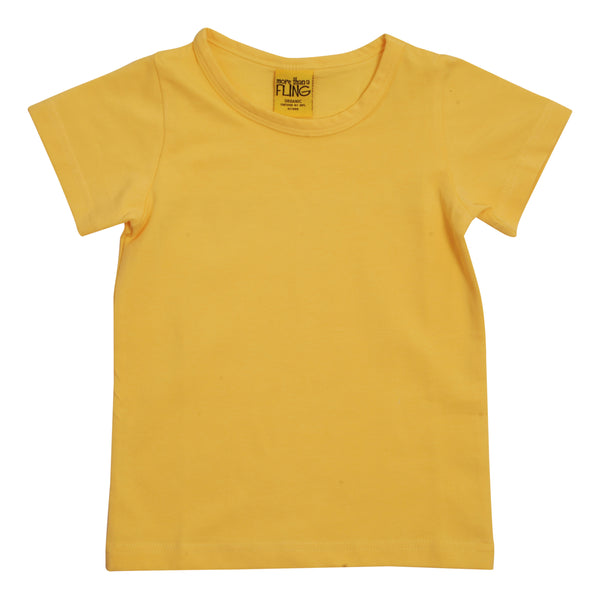 Solid | Short Sleeve Top | More Than a Fling - Snapdragon Yellow