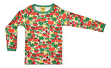 Long Sleeve Top | Tomato - Pink, Jelly Bean Green Taping