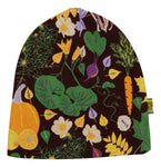 Double Layer Hat | Fall Flowers - Brown